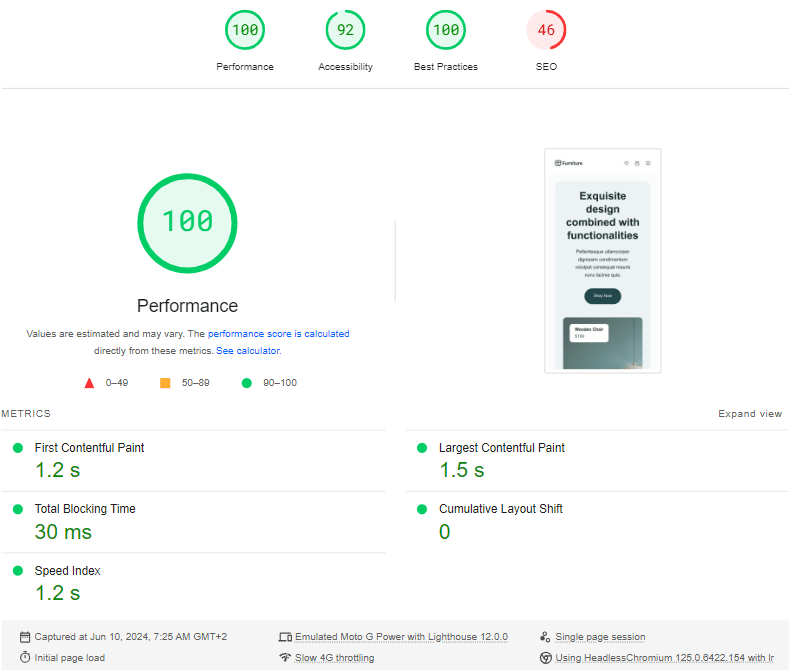Google PageSpeed Insights con WP Rocket - Edge cache attivata
