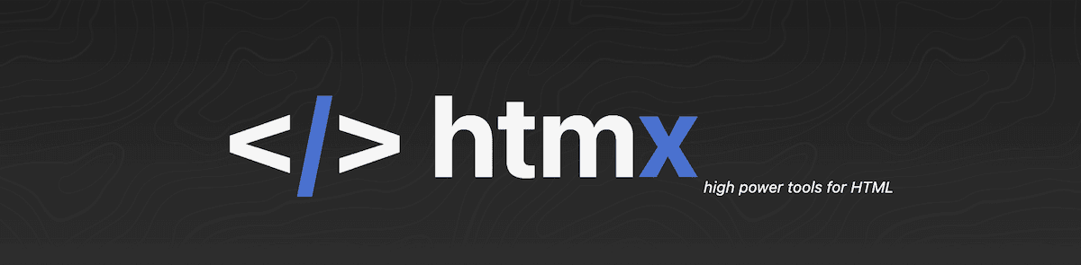 Il logo HTMX, che consiste nel testo