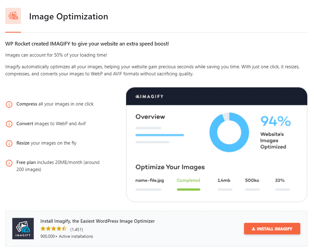 Ottimizzazione delle immagini con Imagify