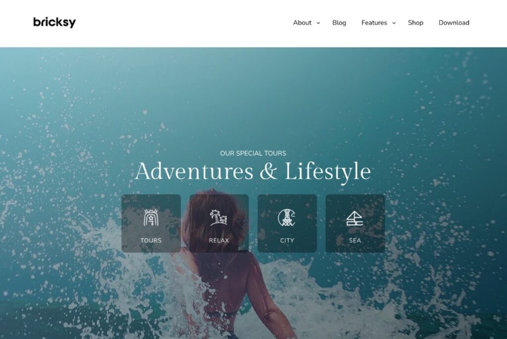 Die Bricksy WordPress Theme Demo