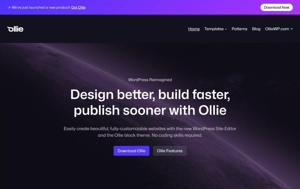 Die Ollie WordPress Theme Demo