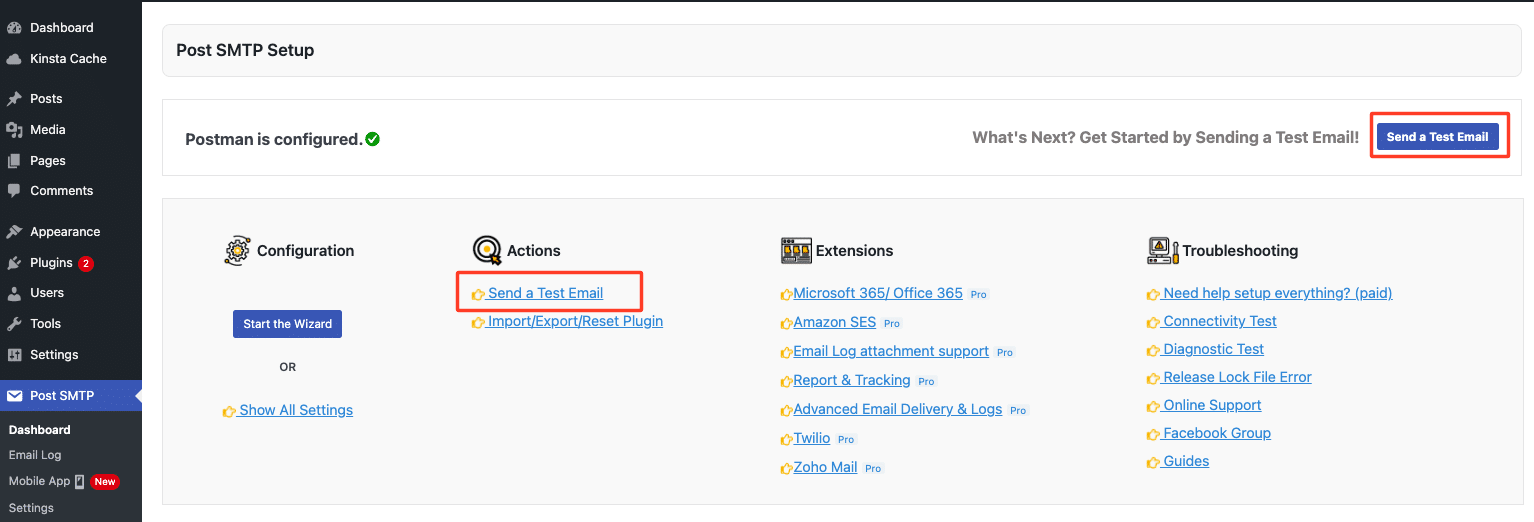 How to send a test email via the Gmail API