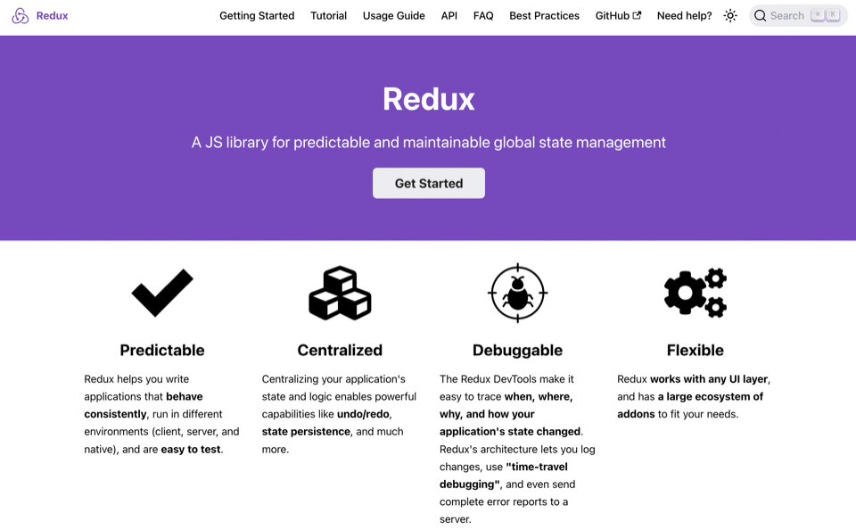 Reduxの公式サイト