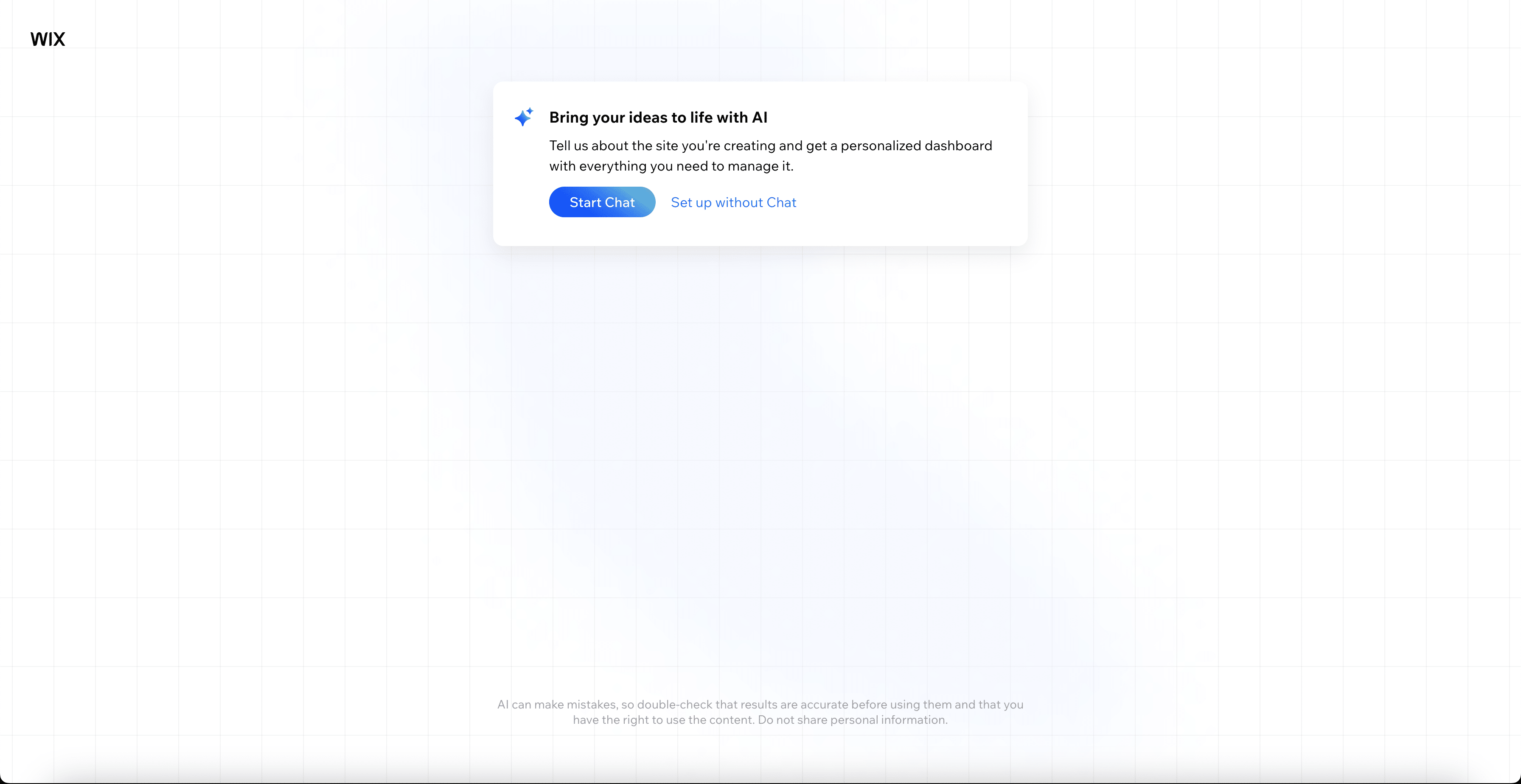 Wix utiliza la IA para simplificar la creación de sitios web.