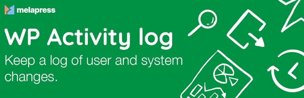 A screenshot of the web banner for the WP Activity Log plugin.