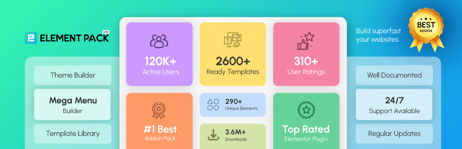 Element Pack addon website homepage