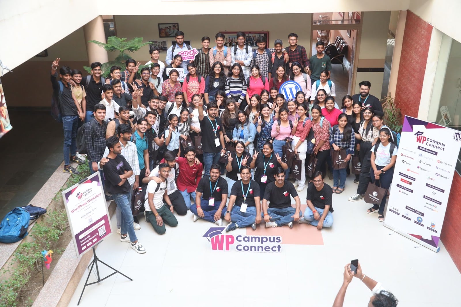 Students attending a WP Campus Connect workshop