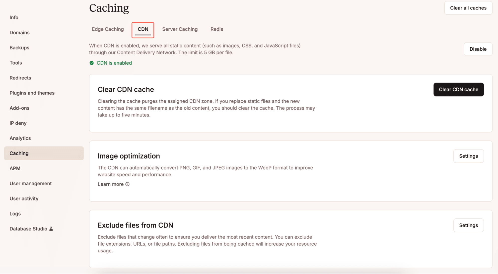cache de CDN