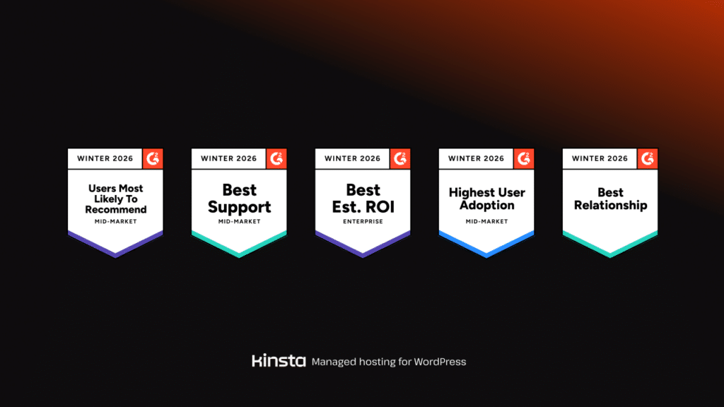 G2 Kinsta badges