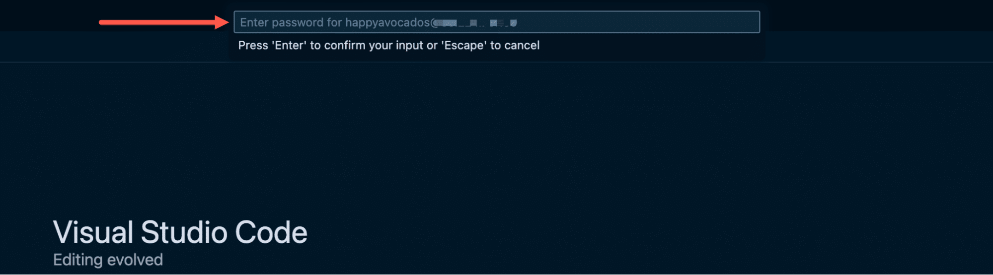 Adicionar uma senha para uma conexão SSH durante a configuração.