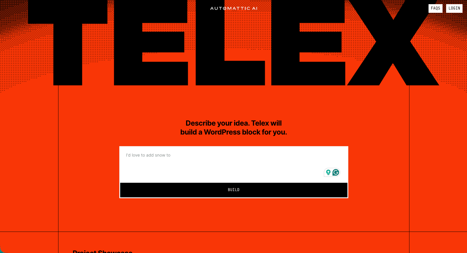 Interface do usuário do Telex