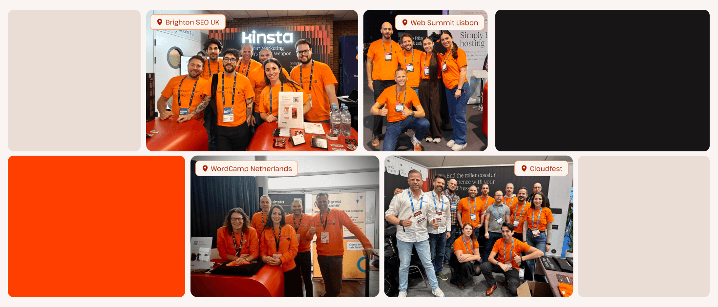 BrightonSEO and CloudFest are key events for Kinsta.