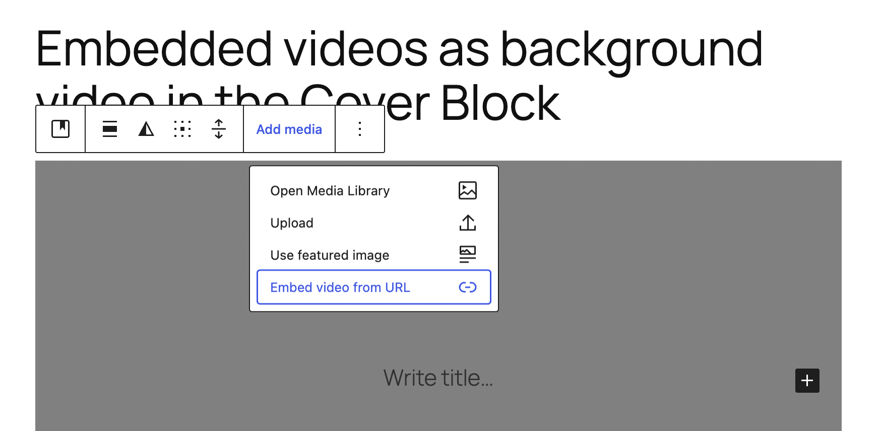 Incorporare video da URL in WordPress 7.0.