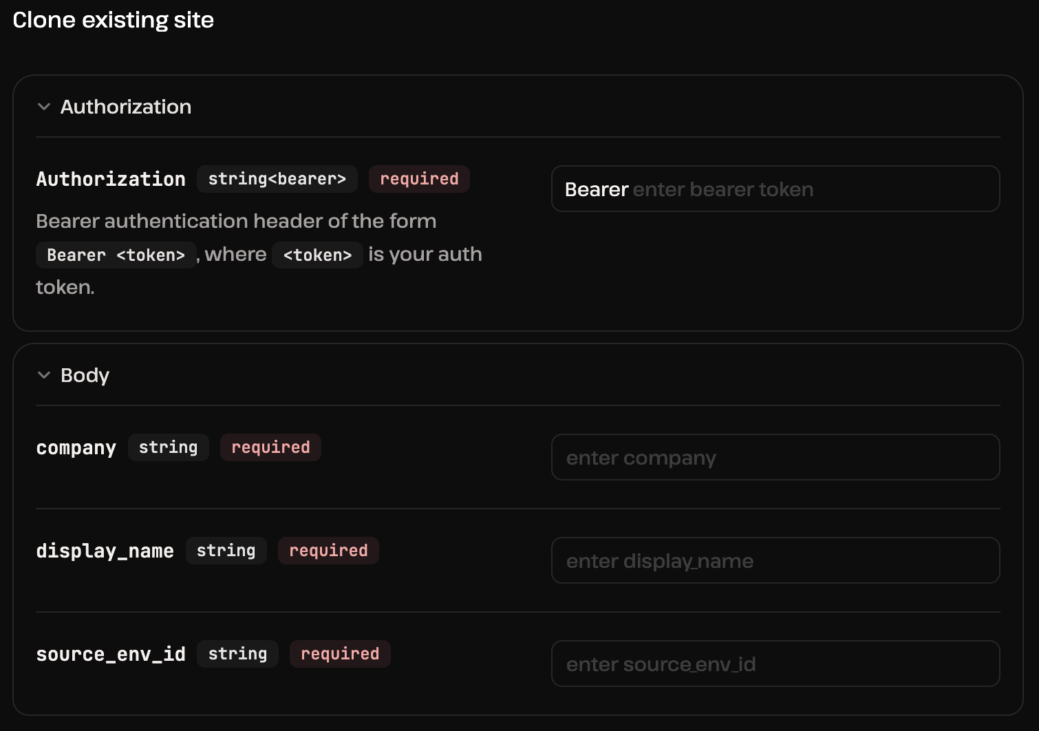 Entorno de pruebas de la API de Kinsta