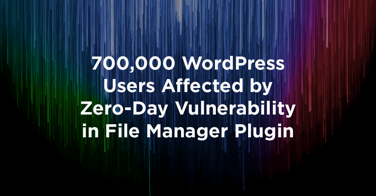 700.000 WordPress-Nutzer von Sicherheitslücke im Dateimanager-Plugin betroffen