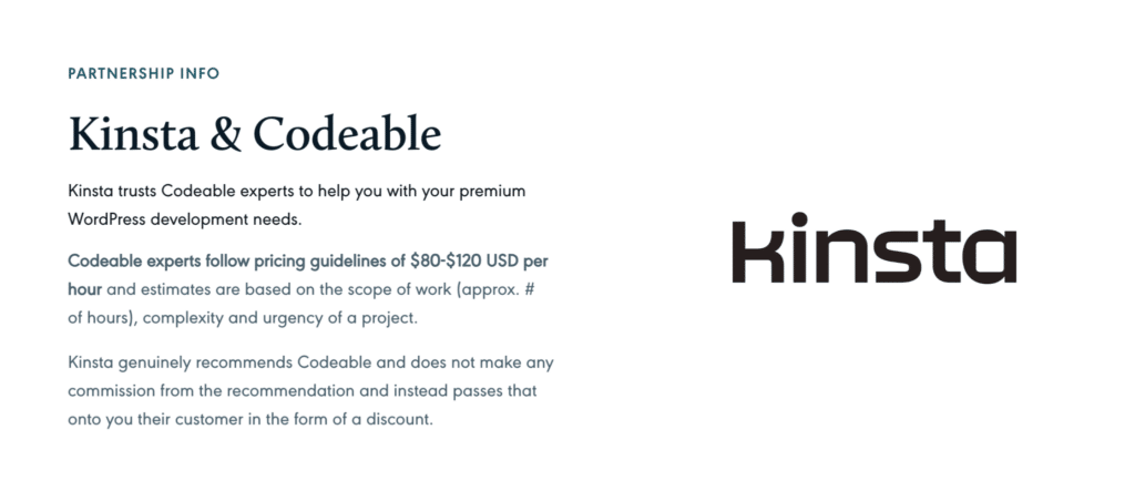 La colaboración de Kinsta con Codeable