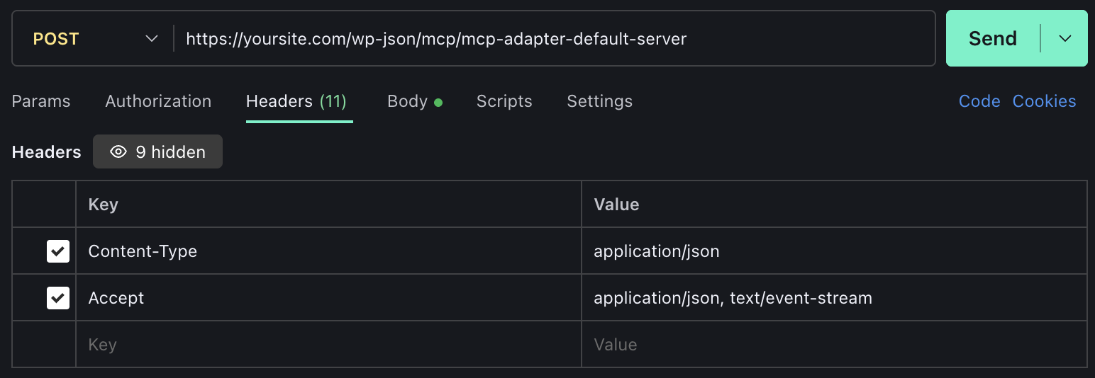 Configurer les en-têtes de requête dans Postman